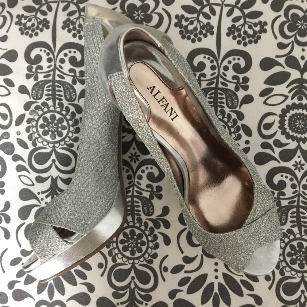 Sparkly Peep-toe Heels! Worn once!